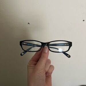 Nine West Black Rectangular Eyeglasses